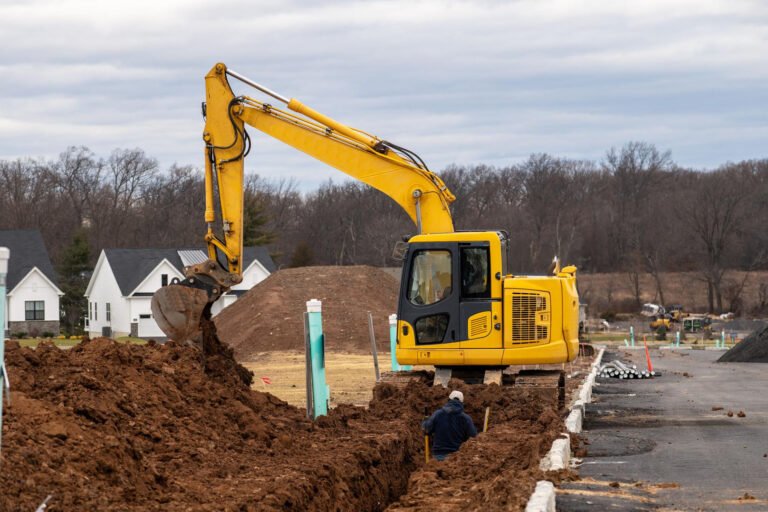 Výkopové práce bagrom